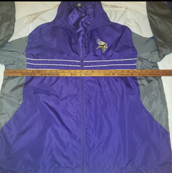 Minnesota Vikings NFL Windbreaker Jacket Sz XL - Picture 6 of 9
